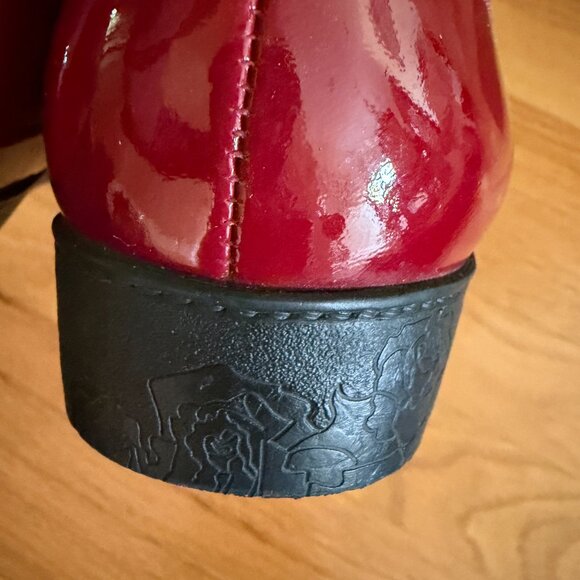 BeautiFeel Red and Black Lace up Sneakers Size 38 - Picture 10 of 15